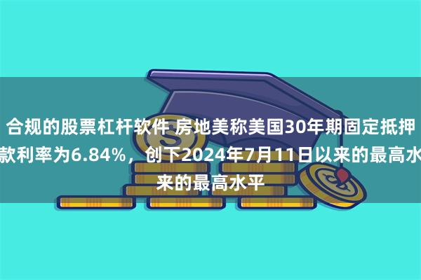 合规的股票杠杆软件 房地美称美国30年期固定抵押贷款利率为6