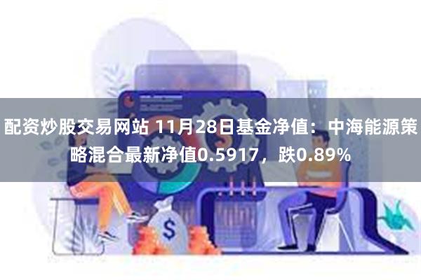 配资炒股交易网站 11月28日基金净值：中海能源策略混合最新