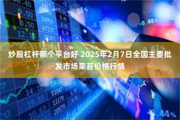 炒股杠杆哪个平台好 2025年2月7日全国主要批发市场菜苔价